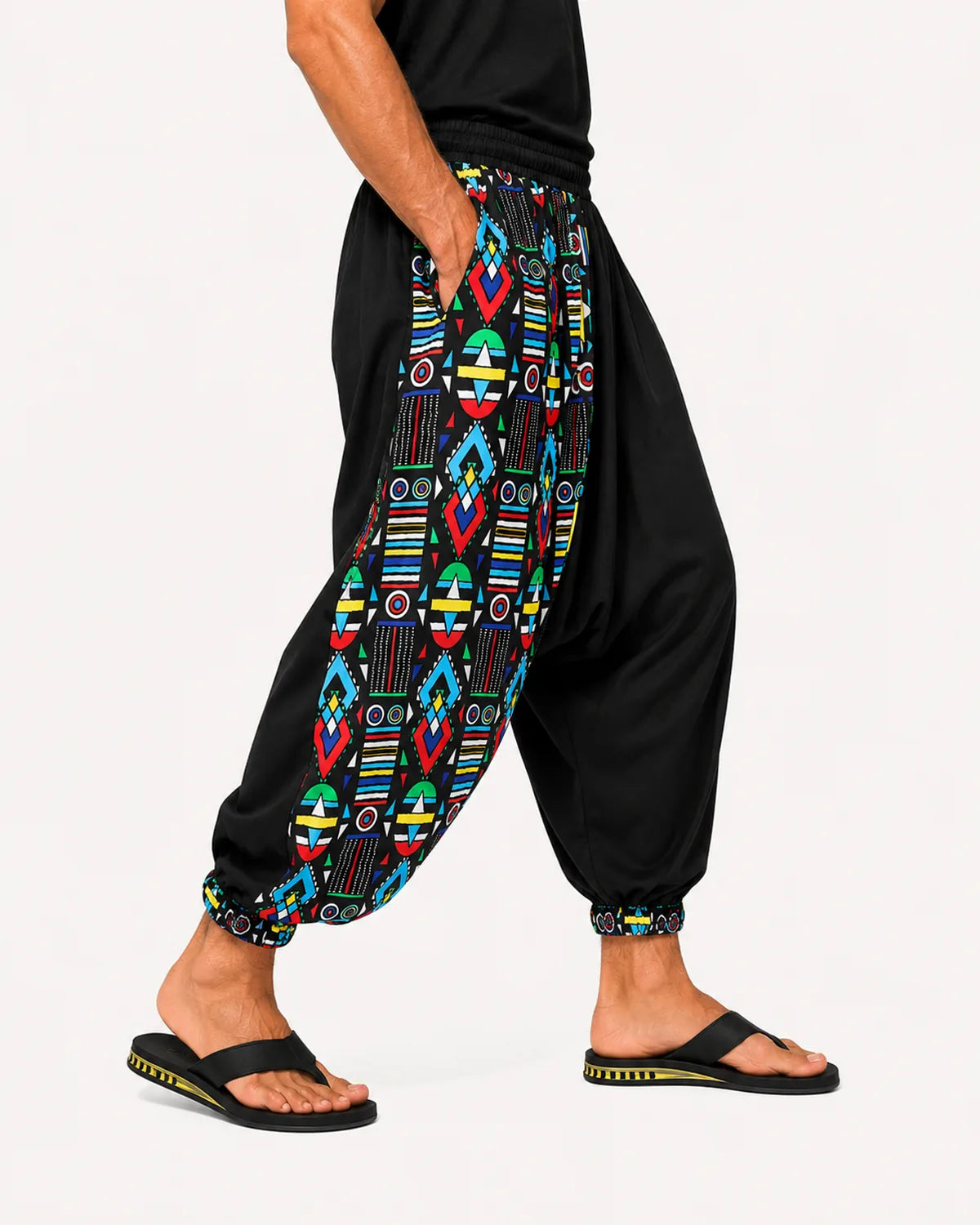 Calça Saruel Ubuntu Colors - lateral masculino